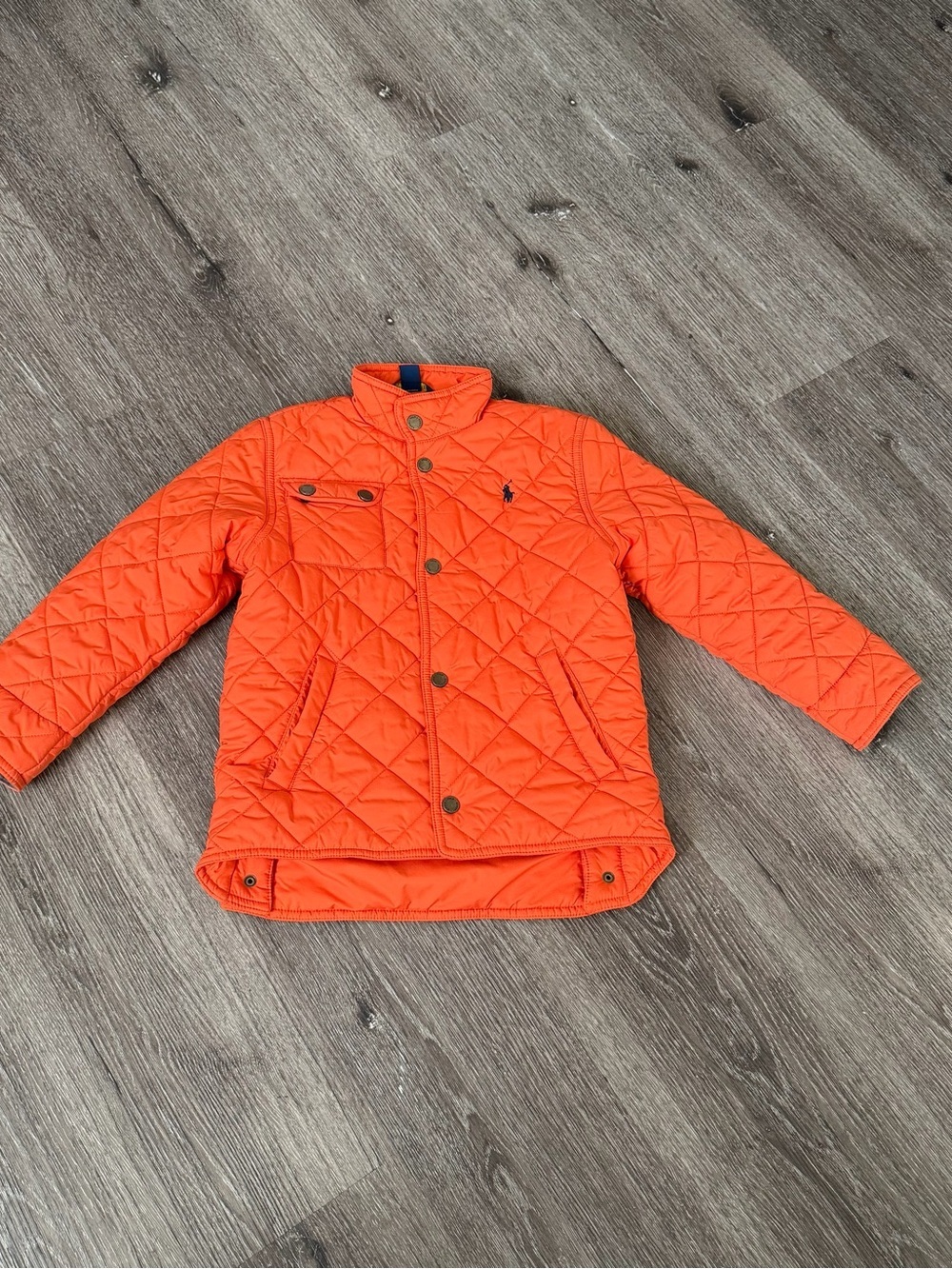 Polo by Ralph Lauren Bright Orange Quilted Jacket